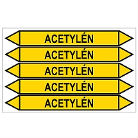 Značení potrubí, acetylén